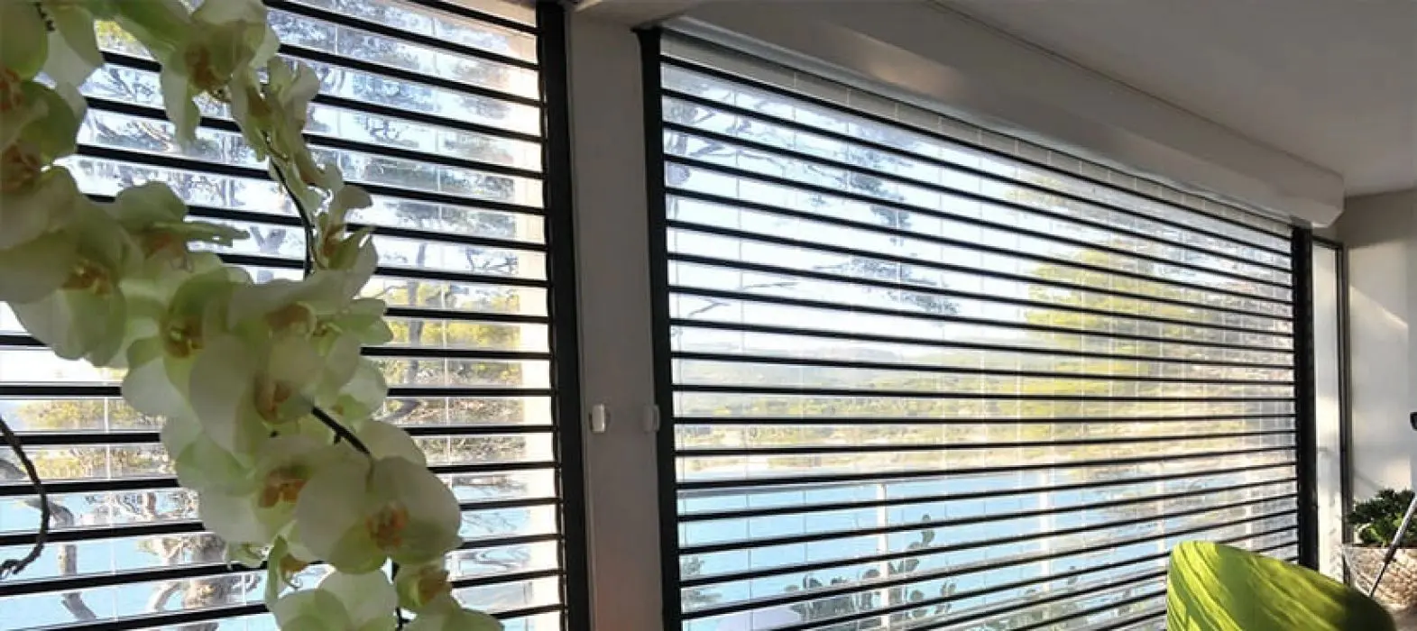 Volet roulant transparent