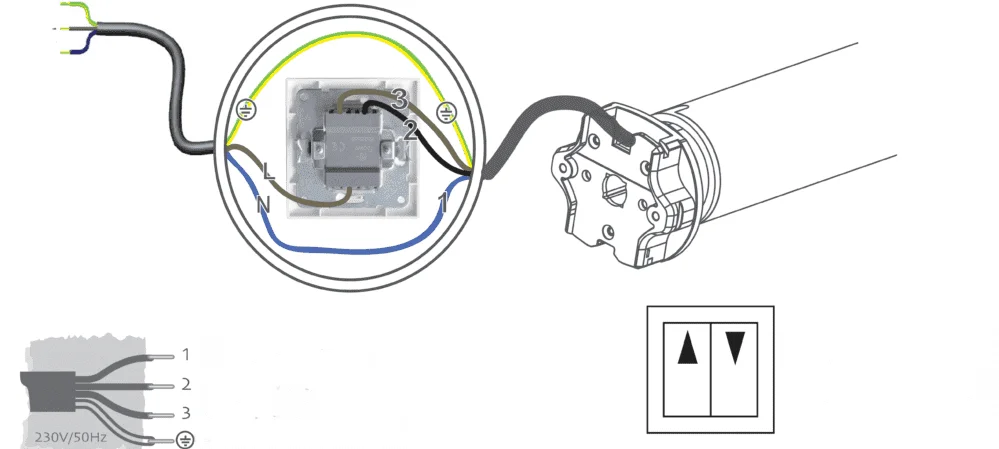 régler un volet roulant électrique avec interrupteur