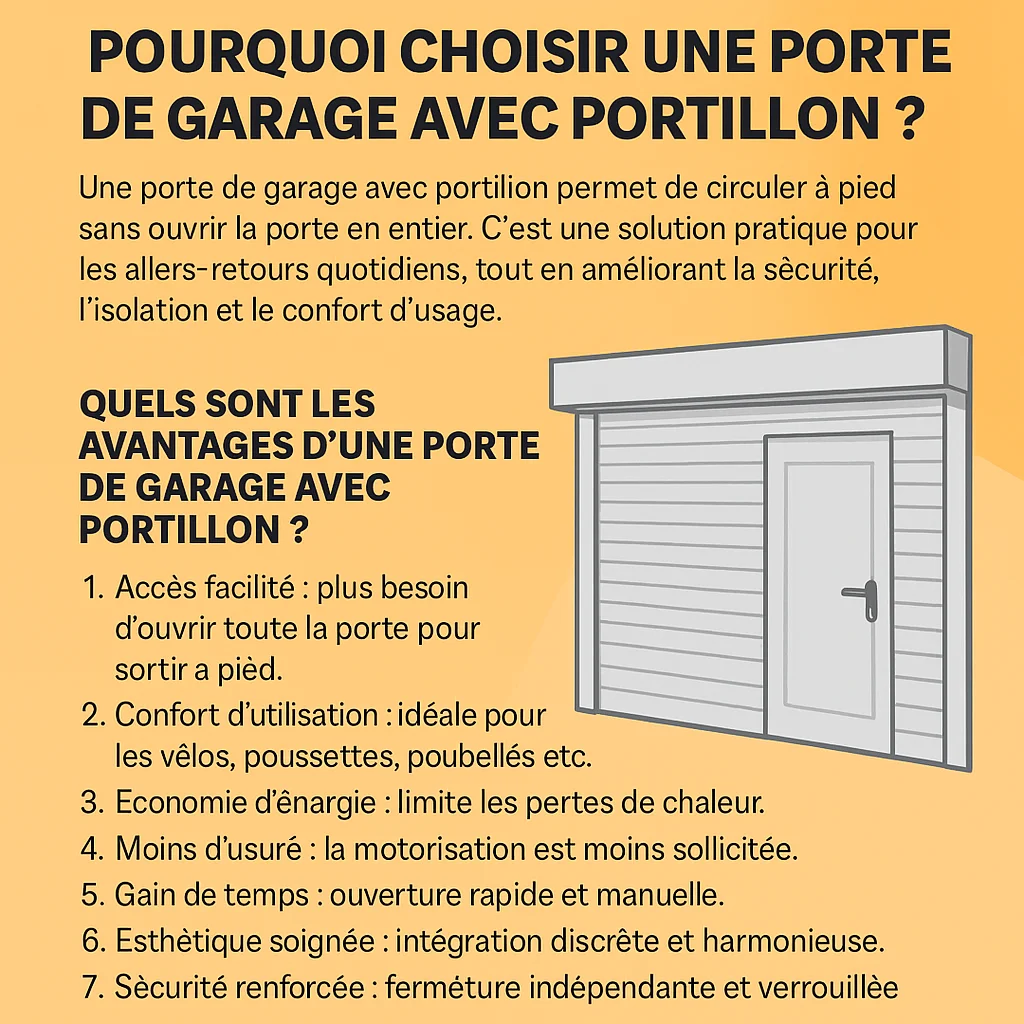 Pourquoi choisir une porte de garage avec portillon ?