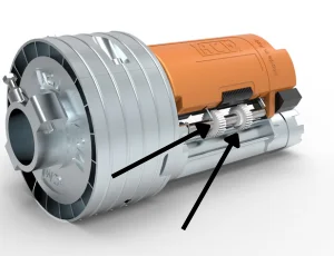 Réglage des fins de course sur moteur central