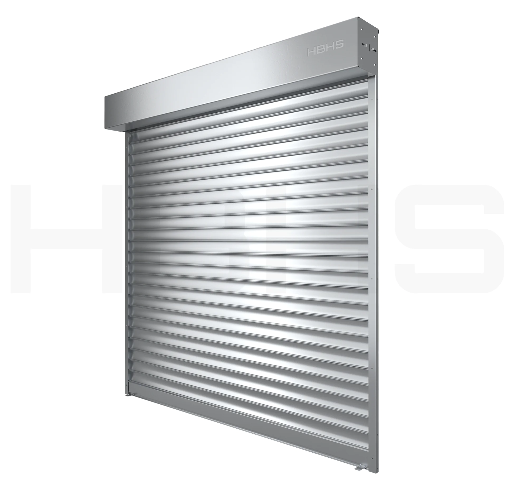 Rideau métallique à lames pleines