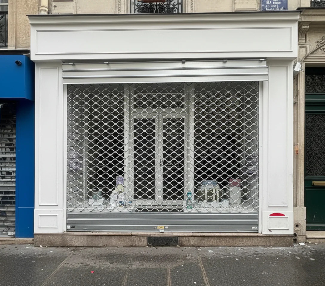 Tubes ondulés de grille métallique remplacés après intervention HBHS à Paris 9