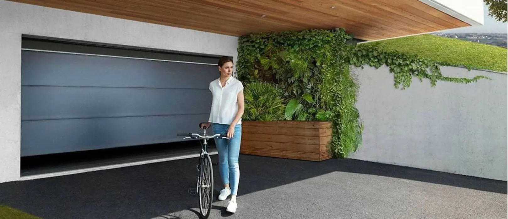 porte de garage isolée